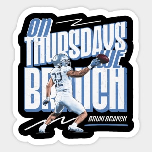 Brian Branch Detroit On Thursdays We Branch Sticker